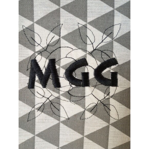 MGG My Gothic Girl Women's Shoulder Canvas Tote Bag Med. Geometric Pattern - Picture 4 of 8